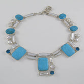 Turquoise & Mother of Pearl Necklace
