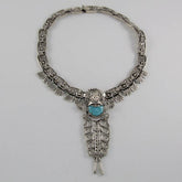 Turquoise Face Necklace
