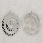 Hammered Oval Spirals