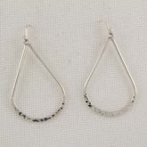 Hammered Drop-Shaped Earrings
