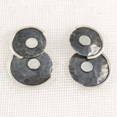 Hammered Silver Earrings