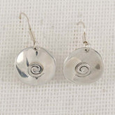 Round Earrings with Spirals