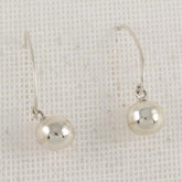 Silver Marble Earrings