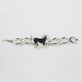Black Stoned Horse Bracelet