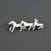 3 Horses Brooch