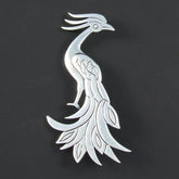 Peacock Plain Brooch