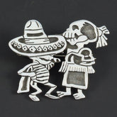 Skeletons Plain Brooch