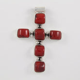 Coral Stones Cross