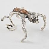 Monkey Stone Bracelet Mexican Sterling Silver