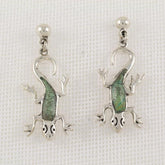 Malaquite Lizard Earrings