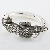 Crocodile Bracelet Mexican Sterling Silver