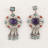 Stone Flower Earrings