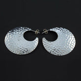 Hammered Round Earrings