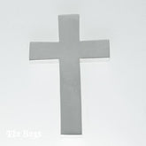 Cross Plain Pendant Mexican Sterling Silver