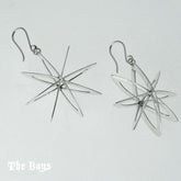Cosmic Stars Earrings Mexican Sterling Silver