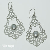 Cutout Plain Earrings Mexican Sterling Silver