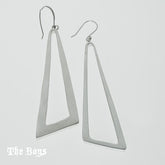 Handmade Triangles Earrings Mexican Sterling Silver