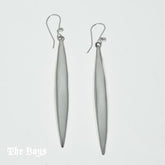 Chick Medium Sticks Plain Earrings Mexican Sterling Silver