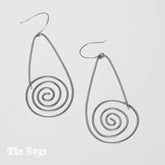 Spiral Wire Plain Earrings Mexican Sterling Silver