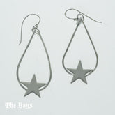 Stars Small Plain Earrings Mexican Sterling Silver