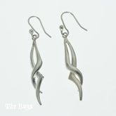 Wavy Plain Earrings Mexican Sterling Silver