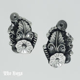 Earrings Floral Mexican Sterling Silver
