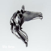 Horse Head Plain Pendant Mexican Sterling Silver