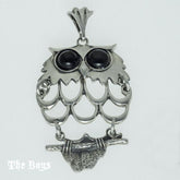 Owl Plain Pendant Mexican Sterling Silver