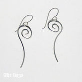 Spiral Plain Earrings Mexican Sterling Silver