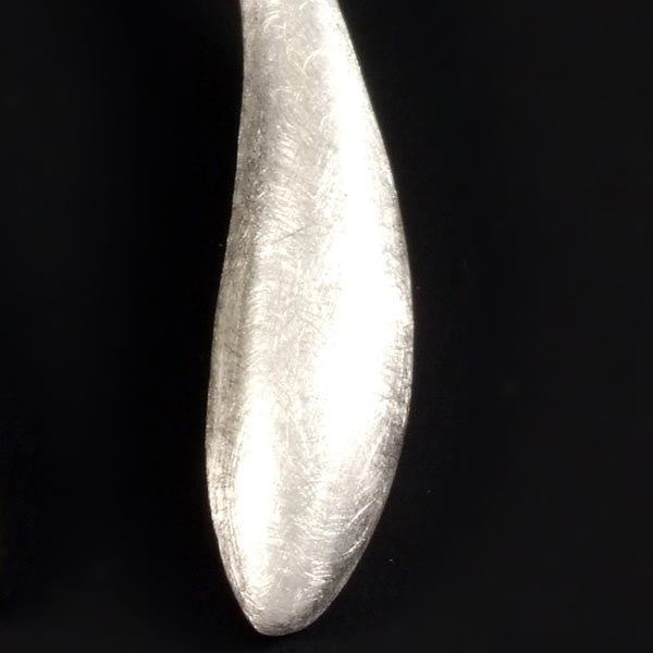 Silver Brushed Earrings