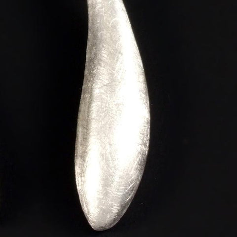 Silver Brushed Earrings