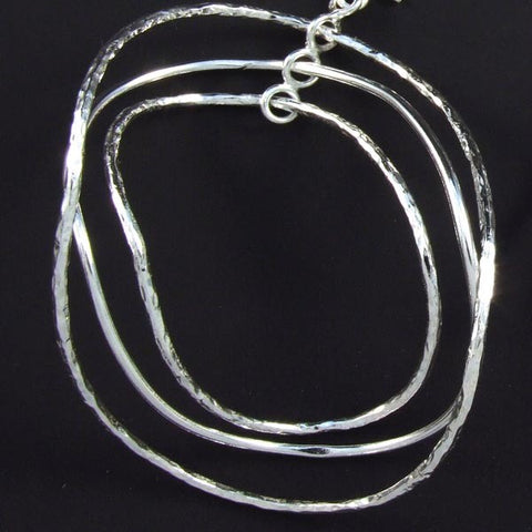 3 Hammered Wires Earrings