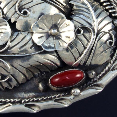 Flowered Buckle Belt
