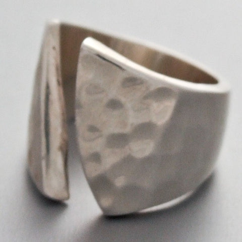 Hammered Open Ring