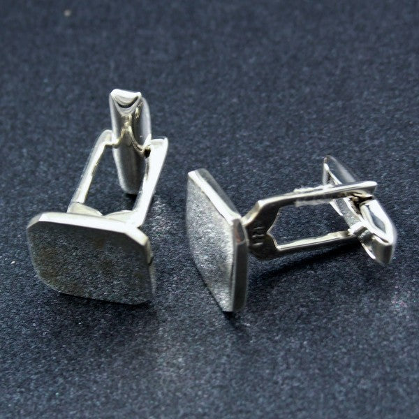 Square Silver Cufflinks
