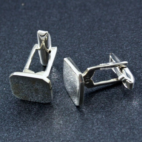 Square Silver Cufflinks