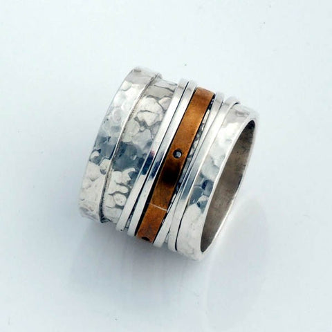 Silver Hammered Ring