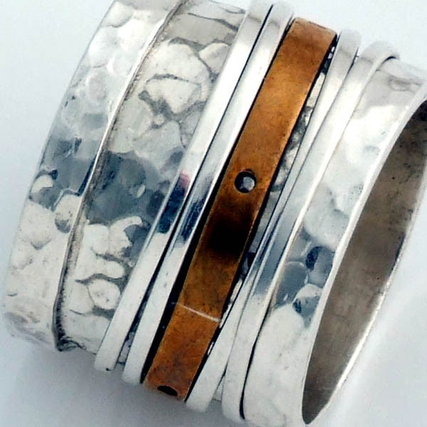 Silver Hammered Ring