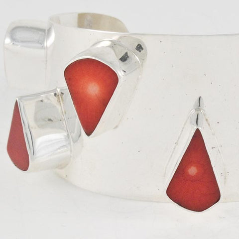 Silver Coral Bracelet