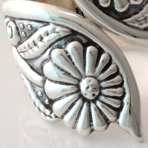 Silver Flowered Bracelet
