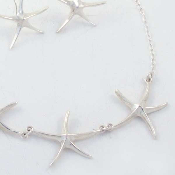 Silver Plain Stars Set