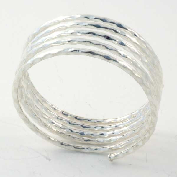 Hammered Spiral Ring