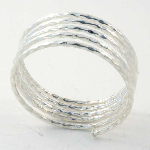 Hammered Spiral Ring