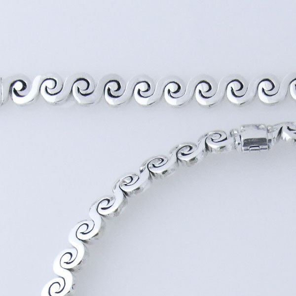 Waves Set Mexican Sterling Silver