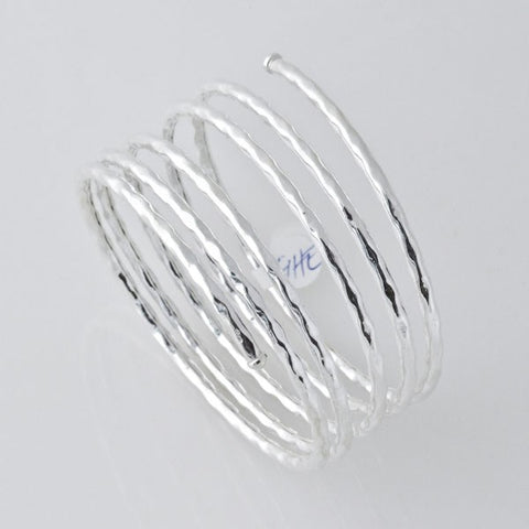 Bracelet Quintuple Hammered