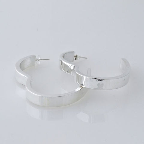Hollow Hoops Heart Shaped