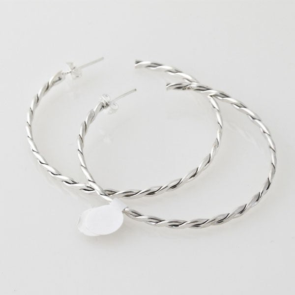 Large Trenzado Hoop