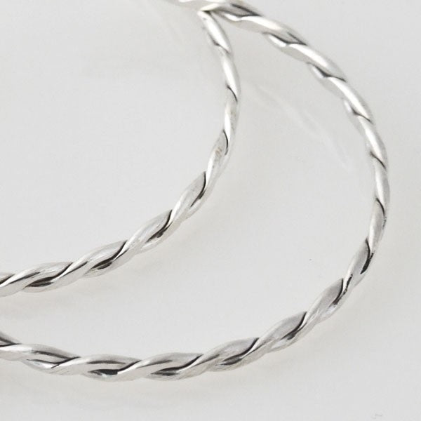Large Trenzado Hoop