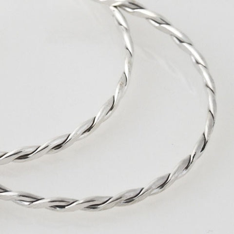 Large Trenzado Hoop