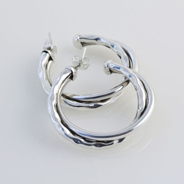 Hoops Hammered/Plain Hollow